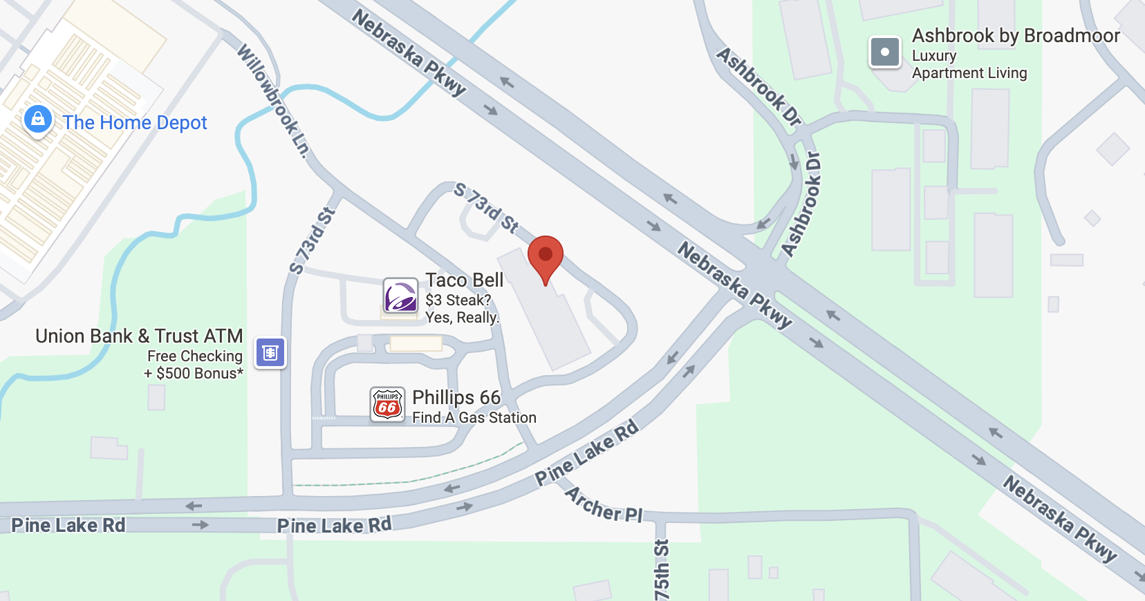 map location of Sagewell Urgent Care