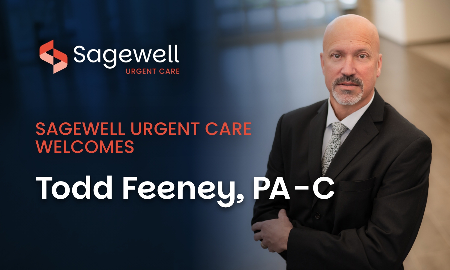 sagewell urgent care welcomes todd feeney, pa-c